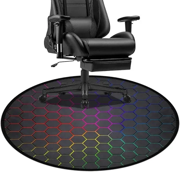 keepcute Gaming Chair Mat 47inch for Hardwood Floor Anti-Slip Office Chair Mat for Carpet Desk Chair Mat Computer Chair Mat Floor Protector for Office Gaming Room 4 ft