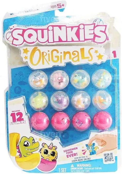 Originals | So Many Squishy Toys to Collect | Friends and Animals Mini Squishies | 12 Pack