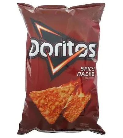 Doritos Spicy Nacho Tortilla Chips Party Size 14.5 oz