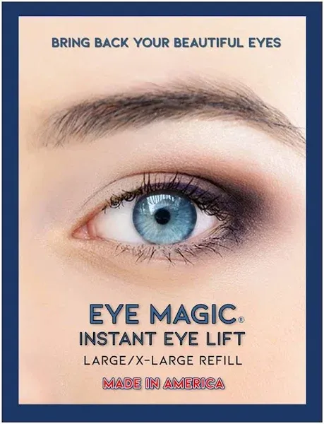 Eye Magic Premium Eye Lift (S/M Refill) Made in America. Instantly Lifts and Defines Droopy, Sagging or Hooded Eyes Safe for Daily Use