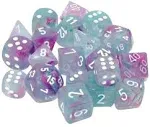 Chessex Dice: Nebula - D6 16mm Wisteria/White Luminary (12)