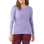 Smartwool Women's Intraknit Thermal Merino Base Layer Crew - Medium - Violet / Purple Iris