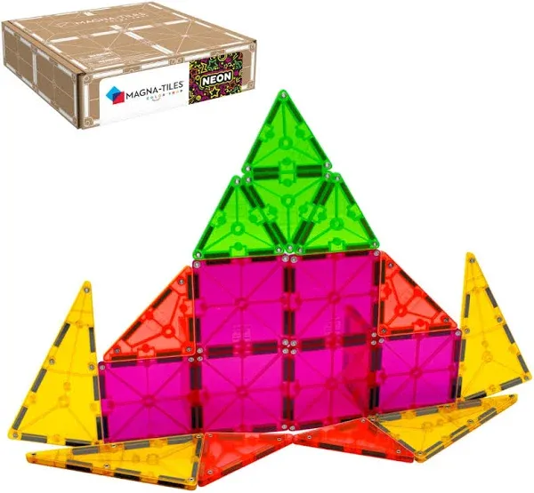 Magna Tiles Color Shop Neon Magnetic Construction Set