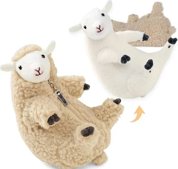 Furvana Shaved Sheep Stuffed Animal Sheep Plush Toy Cute Plushie for Girls Sl...