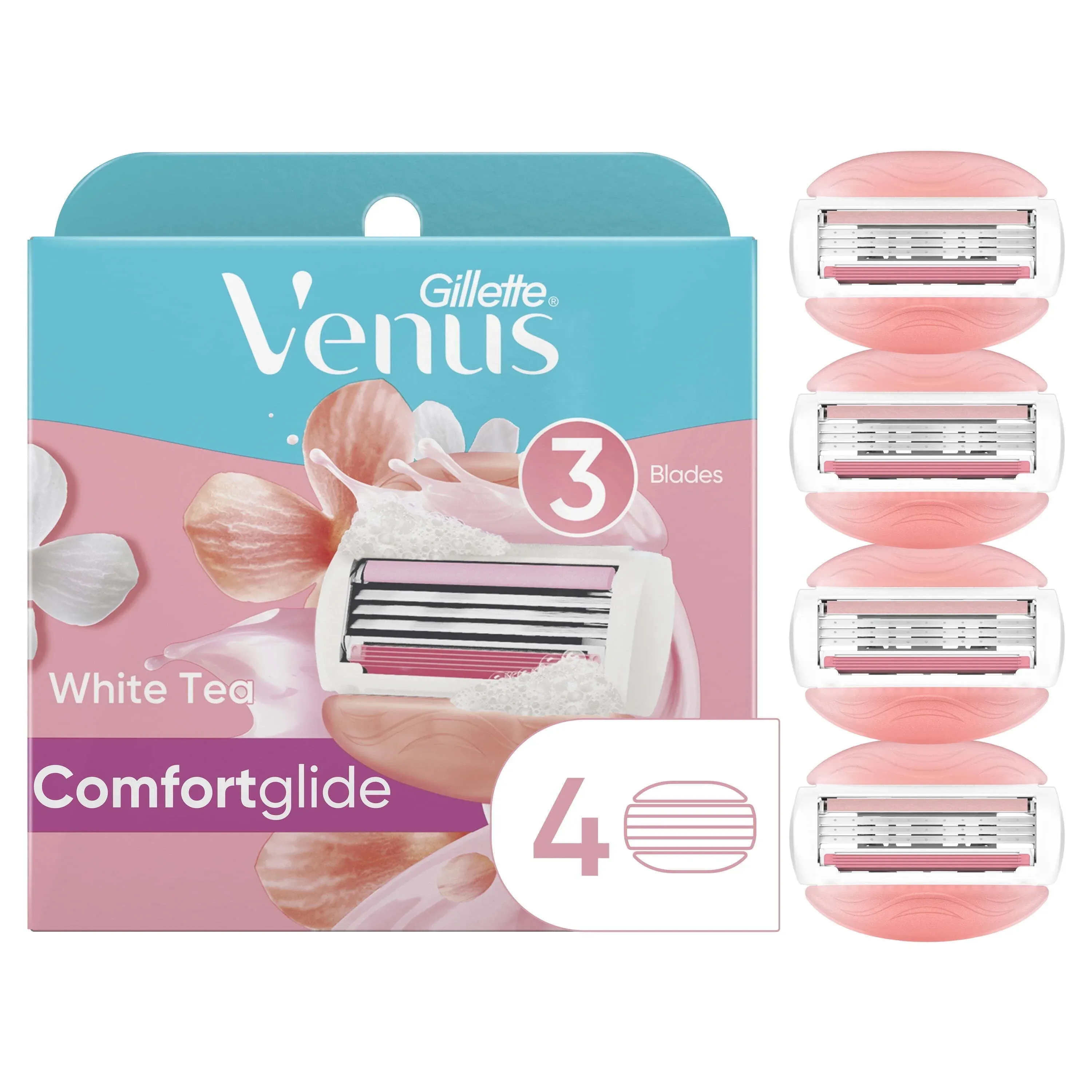 Gillette Venus ComfortGlide White Tea Women's Razor Blade Refills