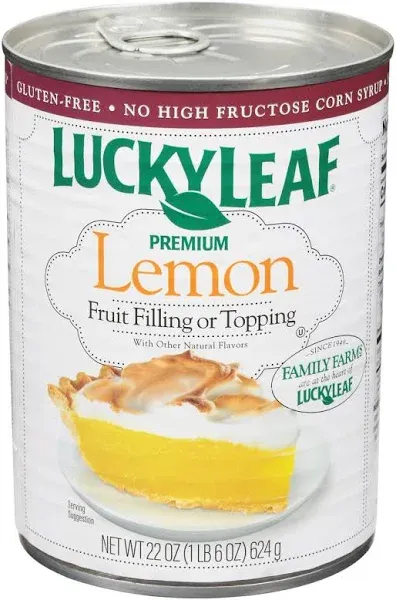 Lucky Leaf Premium Lemon Fruit Filling or Topping (1.38 lbs)