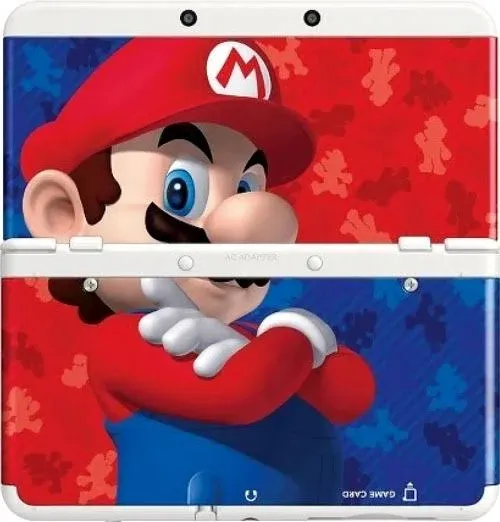 Nintendo 3DS Super Mario 3D Land Edition Console System Changeable Plate White