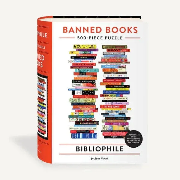 Bibliophile Banned Books 500-Piece Puzzle