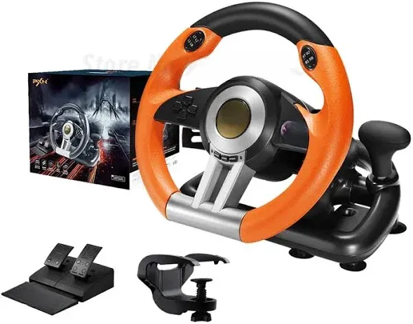 PXN PC Racing Wheel V3II Usb Car Steering Wheel with Pedals