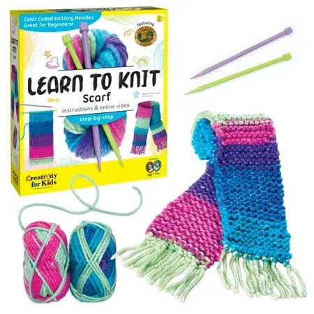 Creativity for Kids Learn to Knit Scarf