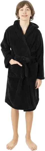 BC Bare Cotton Boys Microfiber Fleece Hooded Robe