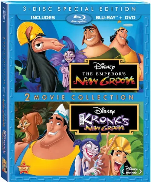 New Emperors New GROOVE/KRONKS New Groove 2-Movie Coll (BLU-RAY/DVD-2/WS)