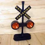 Hayes 15887 Railroad Train / Track Crossing Sign with Flashing Lights and Sounds