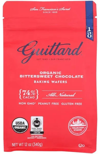 Guittard Baking Wafers Organic Bittersweet Chocolate