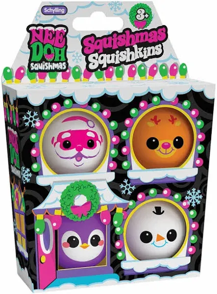 NeeDoh Squishmas Squishkins - Set of 4