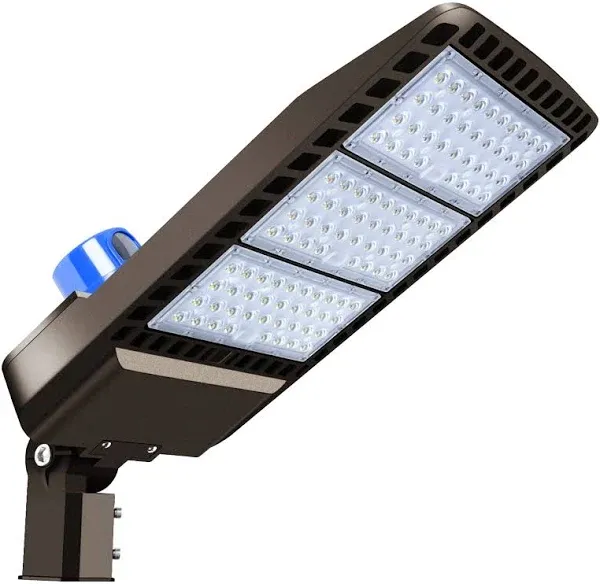 Juyace 300W LED Parking Lot Light Slip Fitter Mount Dusk to Dawn LED Outdoor ...