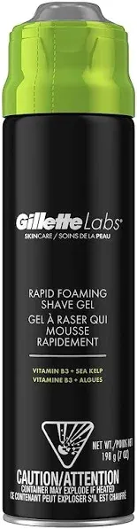 Gillette Labs Rapid Foaming Shave Gel for Men 7oz