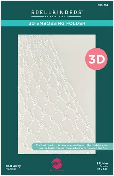 Spellbinders Cast Away 3D Embossing Folder