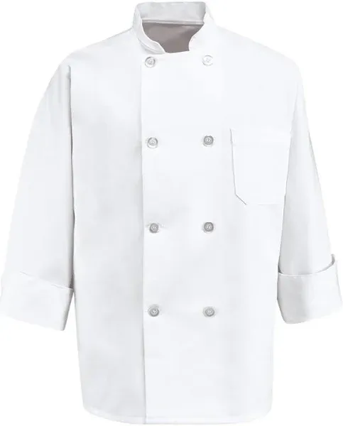 Chef Designs Eight Pearl Button Chef Coat