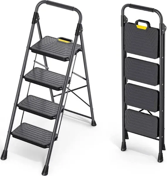 KINGRACK 4 Step Folding Portable Step Stool