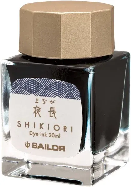 Sailor Fountain Pen, Bottled Ink, Four Seasons, Moonlight Surface, Night Long, 13-1008-219