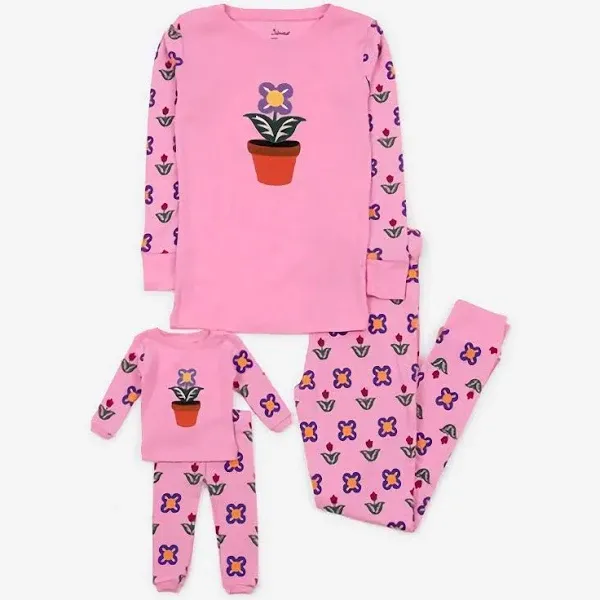 Leveret Matching Girl & Doll Cotton Pajamas