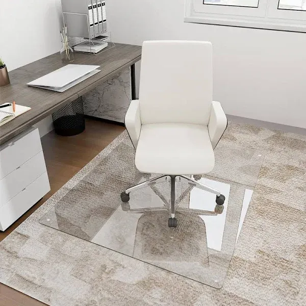 Koonmi Tempered Glass Chair Mat