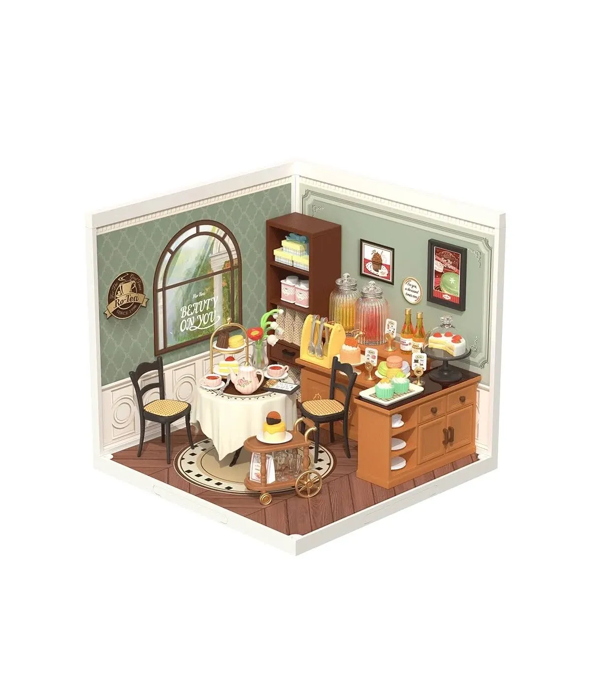 Rolife Sweet Sips Tea DIY Plastic Miniature House DW011