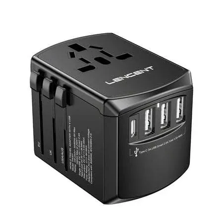 LENCENT Worldwide Universal Travel Adaptor