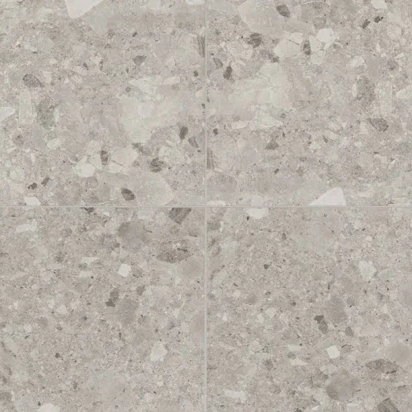 Frammenta 24" x 24" Floor & Wall Tile, Light Grey (4-Pack, 15.72 SF)