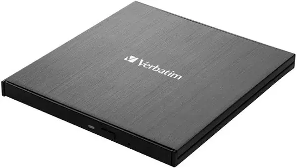 Verbatim External Slimline CD/DVD Writer - USB 3.2 Gen1 with USB-C connection in