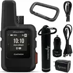 Garmin inReach Mini 2 Satellite Communicator (Black) with Wearable4U Power Pack Bundle