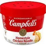 Campbell's Homestyle Chicken Noodle Soup Microwavable Bowl, 15.4 oz.