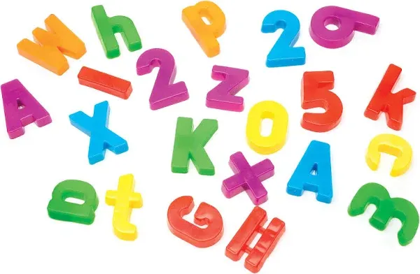 Educational Insights Magnetic Letters And Numbers, Assorted Colors, Pack Of 99