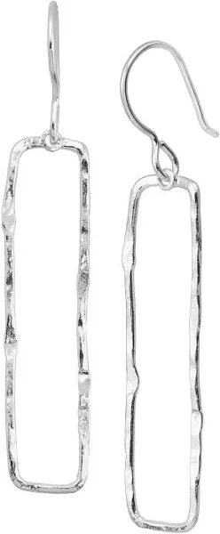 Silpada Balancing Act Hammered Sterling Silver Drop Earrings