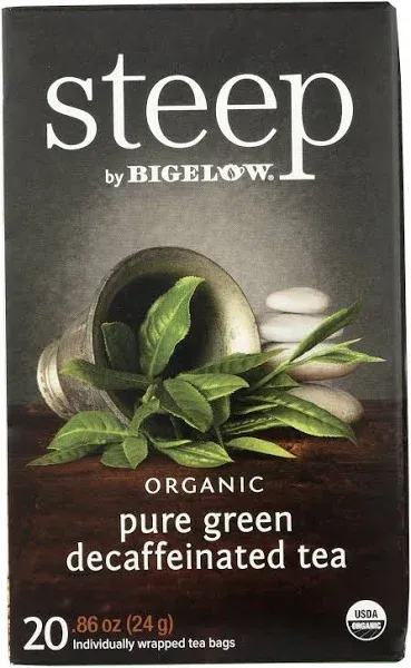 Bigelow Organic Green Tea Pure Green Decaf Case of 6