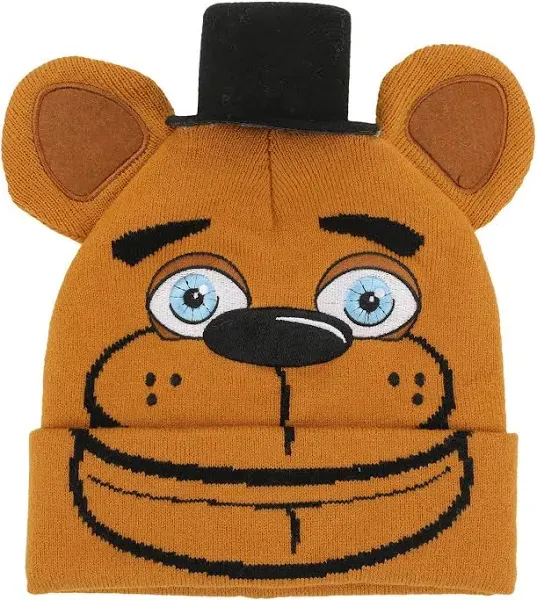 Five Nights at Freddy's Freddy Fazbear 3D Cuffless Beanie