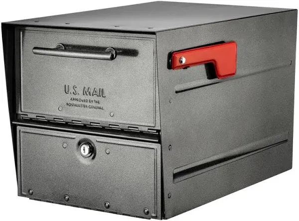 Architectural Mailboxes 6400P-R-10 Oasis Eclipse Locking Mailbox, Large, Pewter