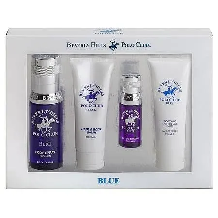 Beverly Hills Polo Club Men's 4 Piece Gift Set