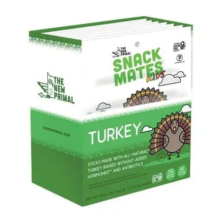 Snack Mates Turkey Sticks, Gluten Free Healthy Snacks for , Low Sugar High Pr...