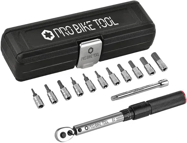 Pro Bike Tool 1/4 inch Drive Click Torque Wrench Set – 2 to 20 NM – Bicycle