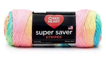 3 Pack Red Heart Super Saver Yarn-Retro Stripe E300B-4971