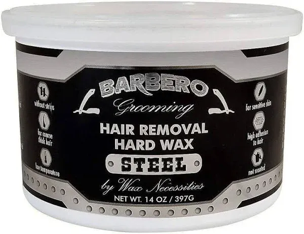 Barbero Men's Hair Removal Hard Wax Tin