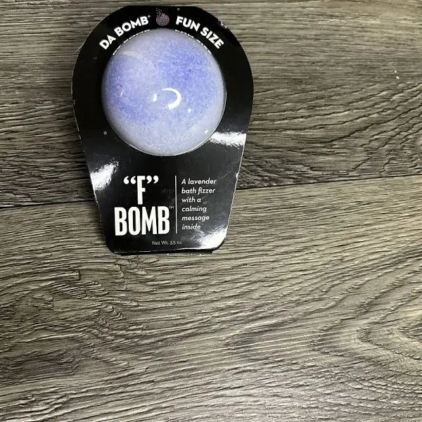 Da Bomb &#034;F&#034; Bomb Bath Bomb Lavender Bath Fizzer with calming message inside NEW