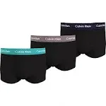 Calvin Klein Men&#039;s 3-Pack Classic Fit Cotton Stretch Low Rise Trunks