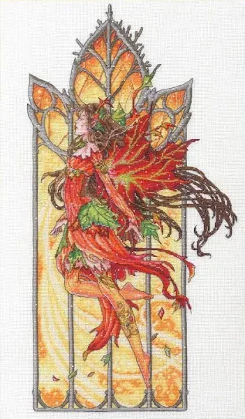 Dimensions Counted Cross Stitch Kit 10X17-Dancing Fall Fairy 18 Count