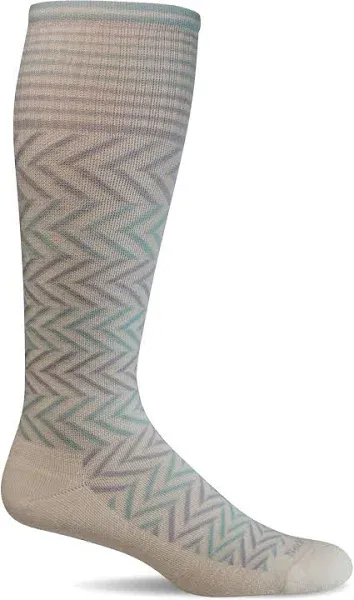 Sockwell Chevron Natural Women's 20-30 mmHg Firm Compression Socks