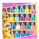 Townley Girl Disney Princess 15pc Non-Toxic Peel-Off Nail Polish Set for Girls