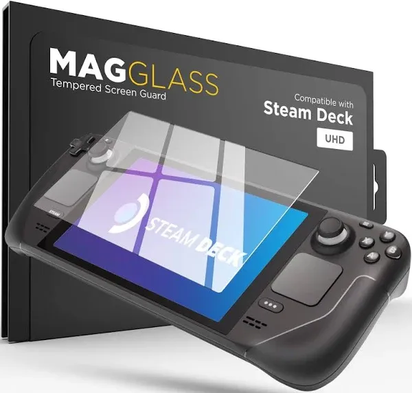 magglass Tempered Glass Designed for Steam Deck/Steam Deck OLED Screen Protector Ultra HD Full Coverage Guard