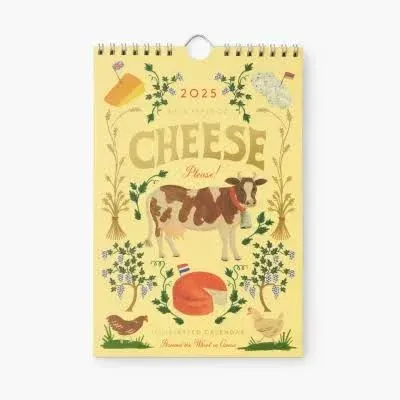 Rifle Paper Co. 2025 Cheese Kitchen Calendar